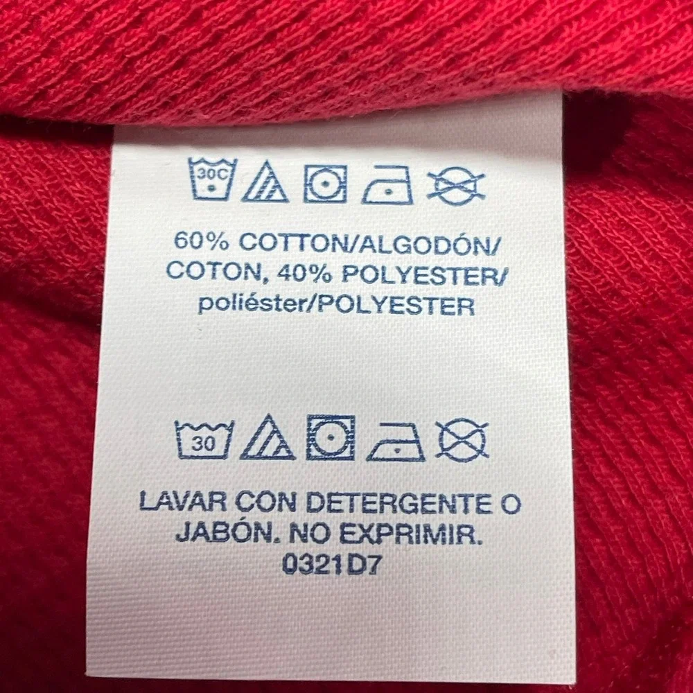 Polo Ralph‎ Lauren Thermal Shirt Mens Med Red Waffle Knit Long Sleeve Sleepwear